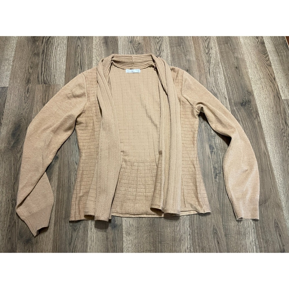 89th + Madison Sweater, Women's Size Medium, Brown, Open Cardigan
